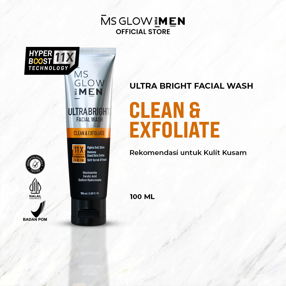 MS Glow For Men Ultra Bright Facial Wash - 100 ml