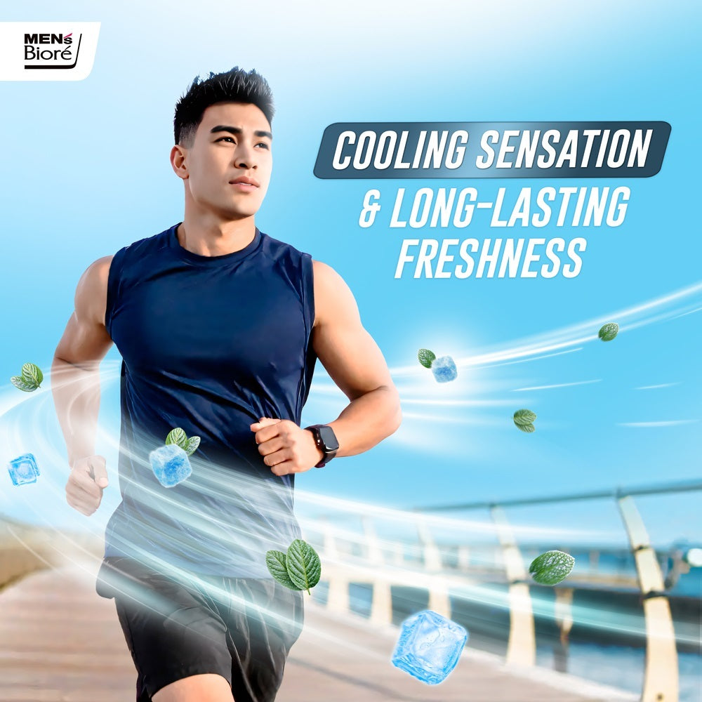Men's Biore Body Foam Sabun Mandi Cair Pria Cool Energy 250 ml Botol