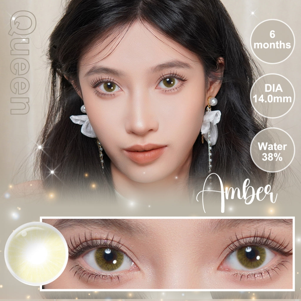 Magister Softlens Minus Brown Series 1pasang lensa kontak warna 14.0~14.5mm dubai Seri Coklat 6Bulan
