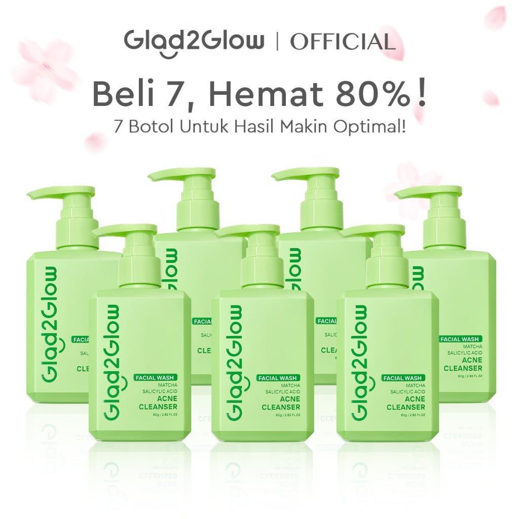 [Hemat 5PCS]Glad2Glow Facial Cleanser Series-Low PH Gel Centella Mencerahkan Pencerah Wajah Anti Jerawat Penuaan Hilangkan Flek & Tenangkan face wash Pembersih Wajah Membersihkan kotoran dan minyak Menjaga pelindung kulit Mengobati g2glow official store