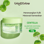 Glad2Glow Acne Jerawat Bundle 4pcs paket Centella madeca cream-Moisturizer+Serum+Cleanser+Toner Skincare Centella Masker Menghilangkan Menenangkan kemerahan pada kulit Atur Minyak BerlebihMerawat Kulit g2glow official store acnaway