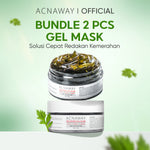 ACNAWAY Bundle 2 in 1 Mugwort Gel Mask + Mugwort Water Gel –Moisture Gel Pelembab Wajah Untuk Kulit Berjerawat Acne Friendly Melembapkan Wajah Sensitif Cooling Soothing Gel Untuk Kulit Kemerahan Acne Prone Face Mask Gel Masker Wajah untuk Kulit Berjerawat