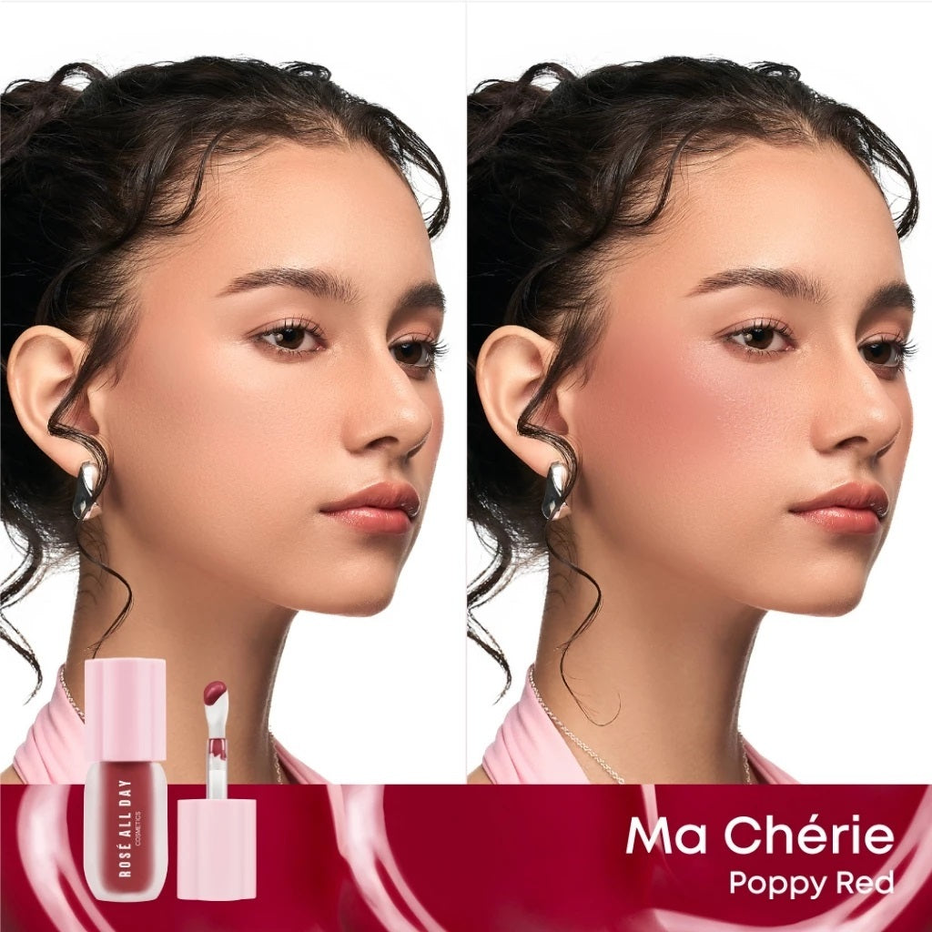 Rosé All Day Cheeky Flush Blush On Cair – Liquid Blush Ringan Hasil Natural