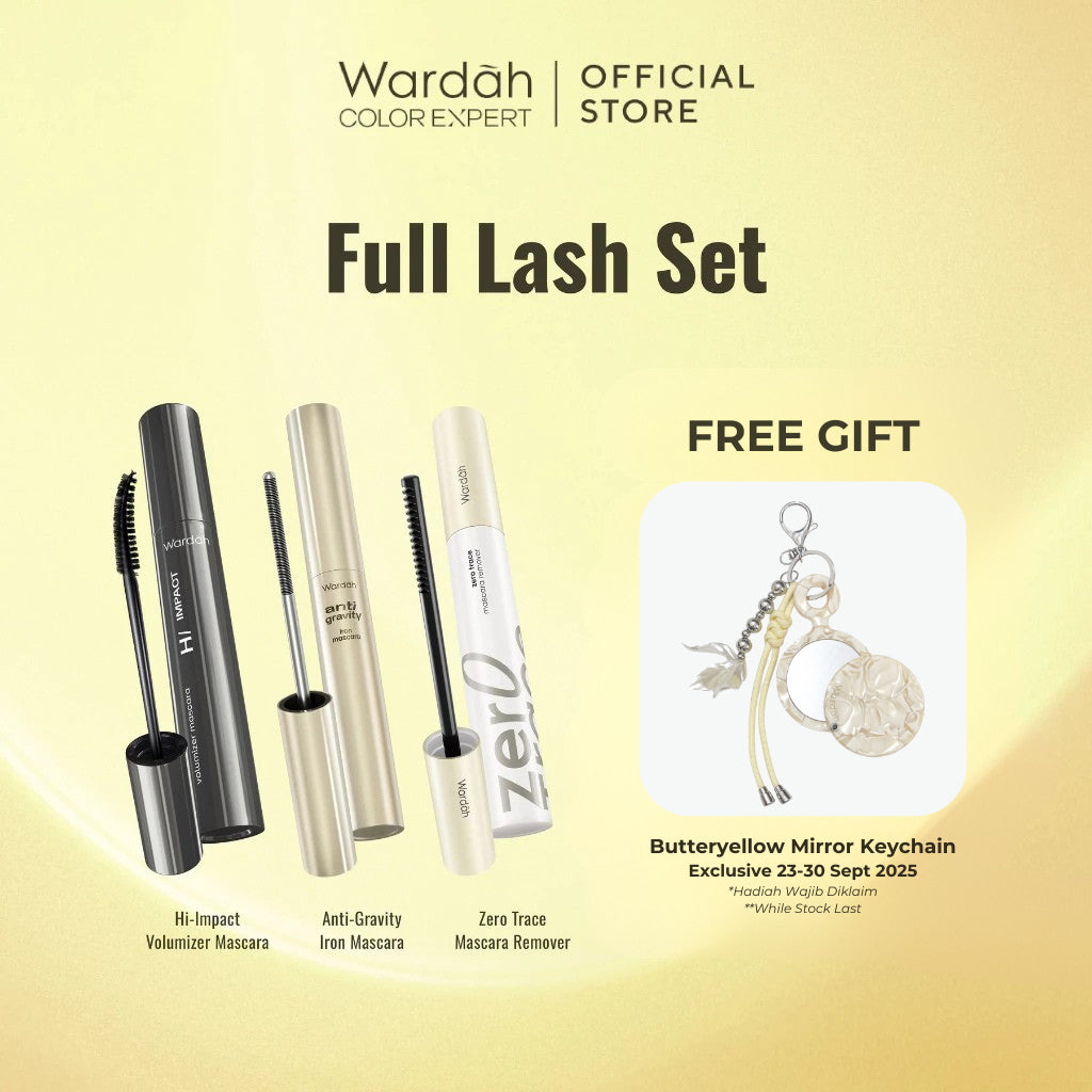 [MASCARA WEDDING SASHFIR] NEW! WARDAH Mascara - Hi-Impact Volumizer Mascara, Anti-Gravity Iron Mascara, Wardah Zero Trace Mascara Remover - Bulu Mata Lentik Tebal Panjang Natural, Maskara Ringan Tahan Lama 24 Jam Smudgeproof, Waterproof, No Clumpy -Makeup