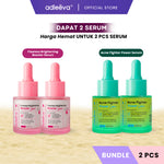ADLEEVA - [BUNDLE KIT] - 2 PCS SERUM (Flawless Brightening Booster Serum / Acne Fighter Power Serum)