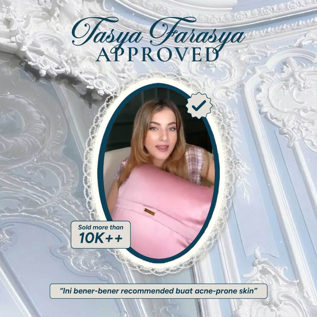 BUNDLE Sarung Bantal dan Guling Set PREMIUM Satin Silk Beauty Boost Pillowcase dan Bolster Case (Standard Size)