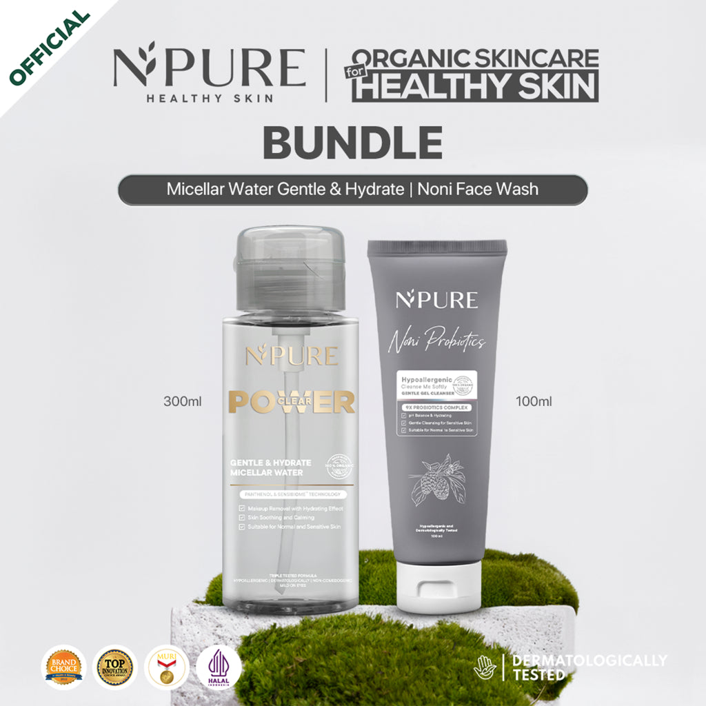 NPURE Cleanser Gel Noni 100ml / Sabun Muka Kulit Sensitif / Gentle Skin Cleanser / Pembersih Wajah Hypoallergenic / Eksim / Eczema / Semua Jenis Kulit