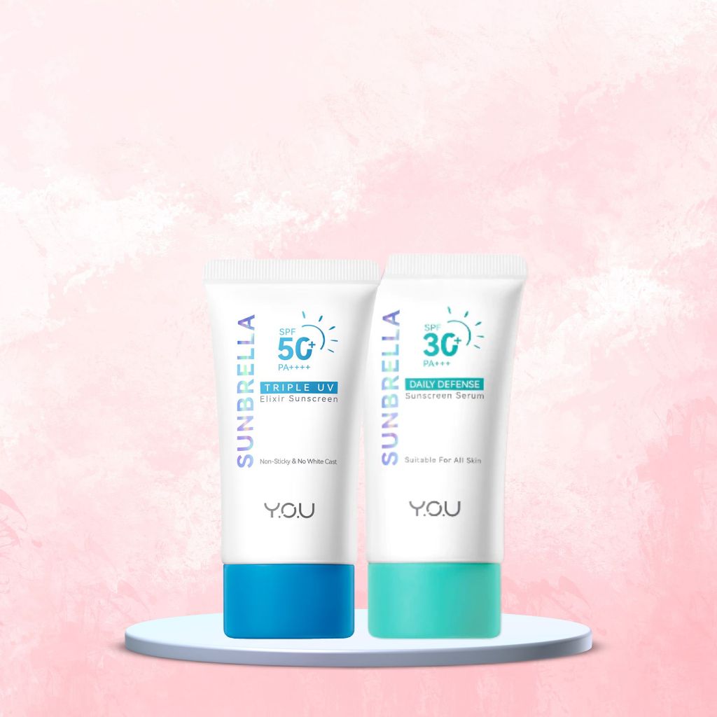 Era 2000- Y.O.U Sunbrella Sunscreen Series | Triple UV, 2% Niacinamide Brightening, Tone Up, Acnecare, Airy Outdoor