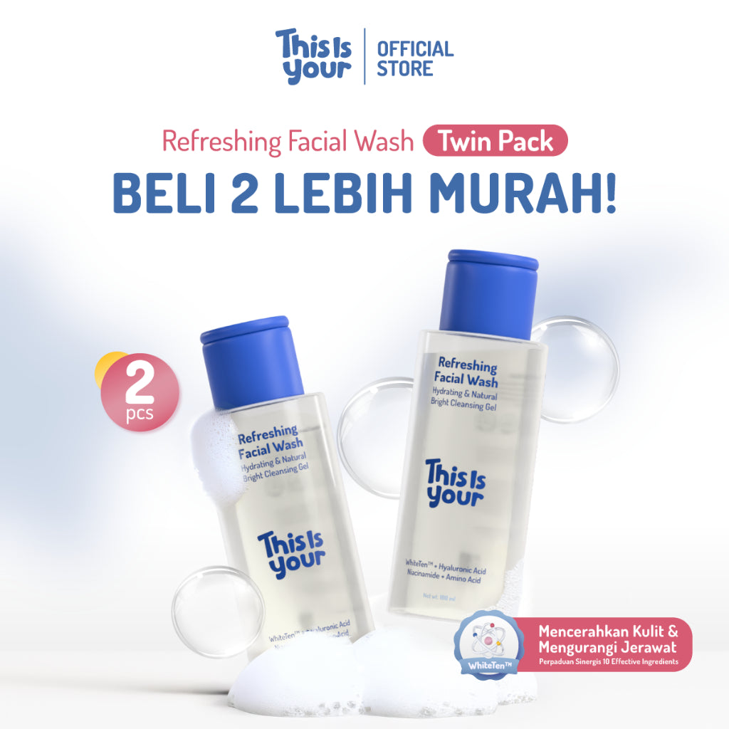[BELI 2 LEBIH MURAH] This is Your - Refreshing Facial Wash Natural Bright Cleansing Gel 100ml | Sabun Cuci Muka Lembut Membantu Membersihkan Kotoran pada Wajah Cocok Untuk Semua Tipe Jenis Kulit, Berjerawat, Kering, Normal