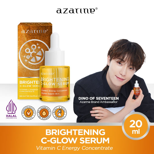 Azarine Brightening C-Glow Serum 20ml Serum Mencerahkan Glowing