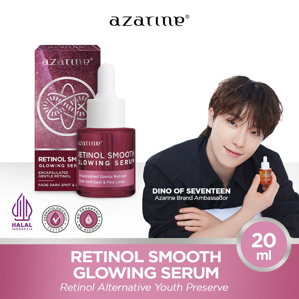 Azarine Retinol Smooth Glowing Serum 20ml Anti Penuaan Dini
