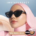 Instaperfect Skin Glow Cover Mesh Cushion High Coverage Formula Dilengkapi dengan SPF 50+ / PA++++  Tampilan Glow Up Natural- Melindungi Kulit dari Sinar UVA dan UVB- Make Up Foundation