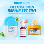 [[  .] ] Cleora Skincare 1 Set Lengkap - Day Cream Pembersih Wajah Membantu Mencerahkan & Melembabkan Kulit Sunscreen Moisturizer Melindungi Dari Sinar UVA UVB Facial Wash Exfoliasi Whitening Acne Eksfoliasi Mosturizer All Skin Pria Wanita