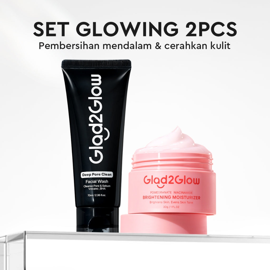 [NEW]Glad2glow Volcanic Ash+BHA Deep Pore Clean Facial Cleanser Mencegah Komedo Face Wash g2g
