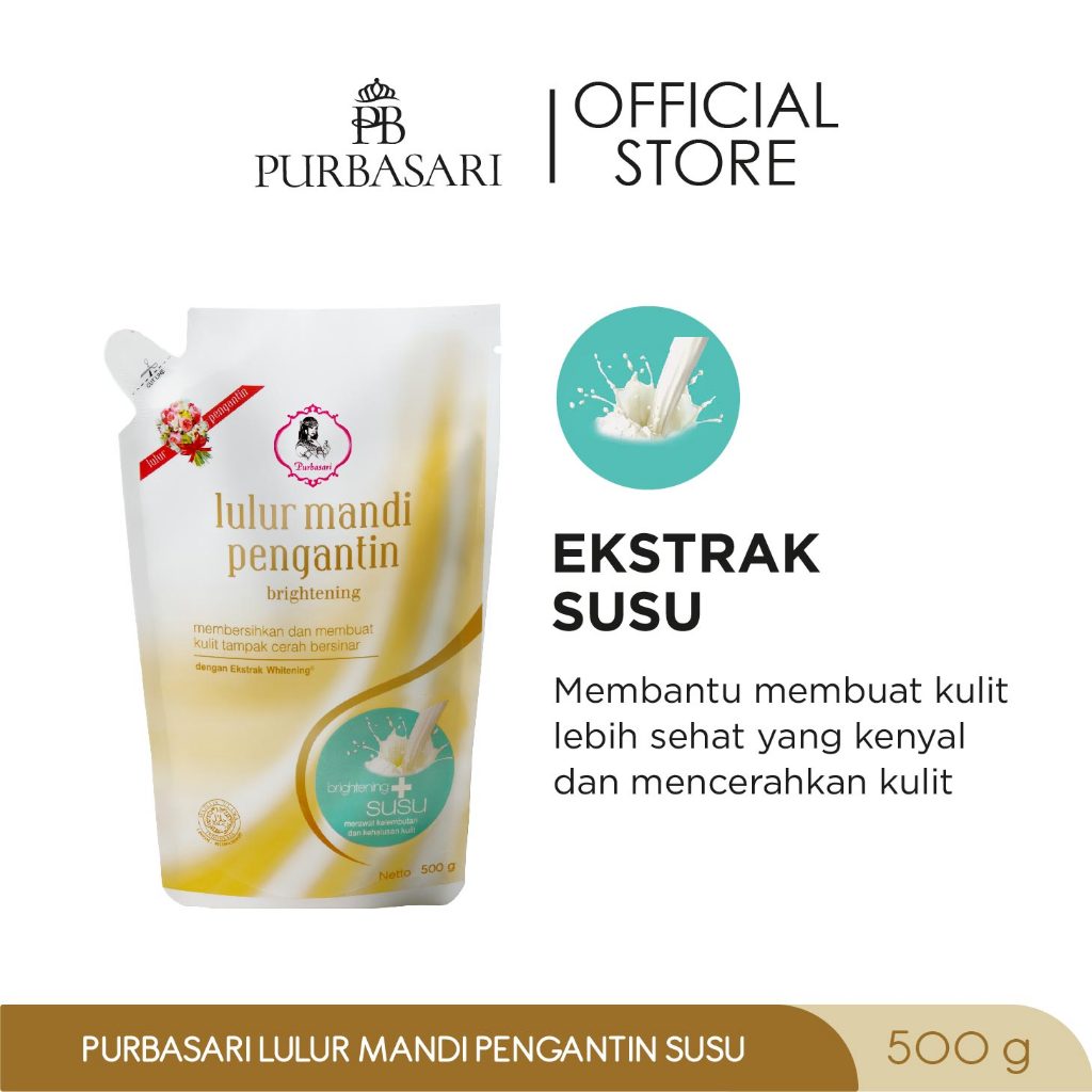 [COMBO SUPER DUO BRIGHT] Lulur Mandi Pengantin 500gr + Hand & Body Lotion Habbatusauda 200ml