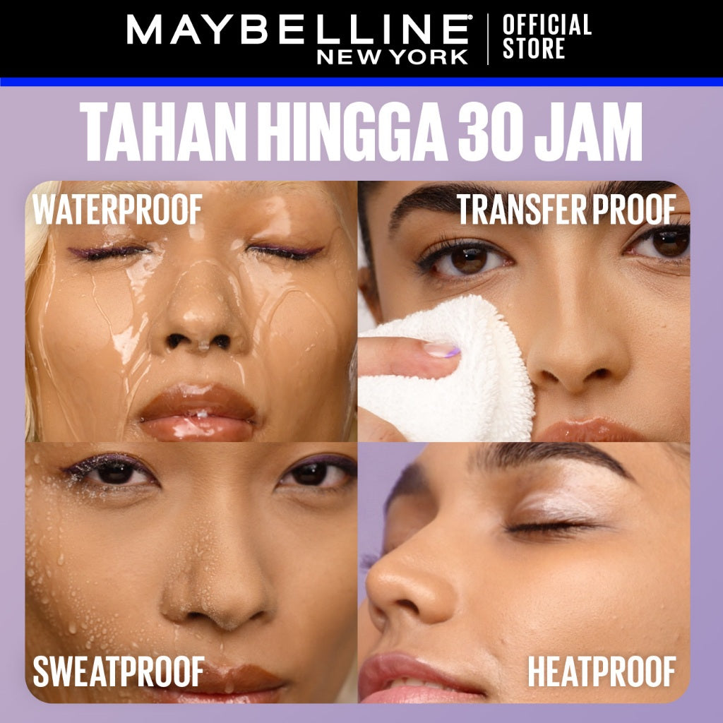 [BARU!] MAYBELLINE OFFICIAL Superstay Flex Powder 30H Longwear Powder Foundation Two-Way Cake Oil Control Transferproof Waterproof Full Coverage Setting Matte Makeup