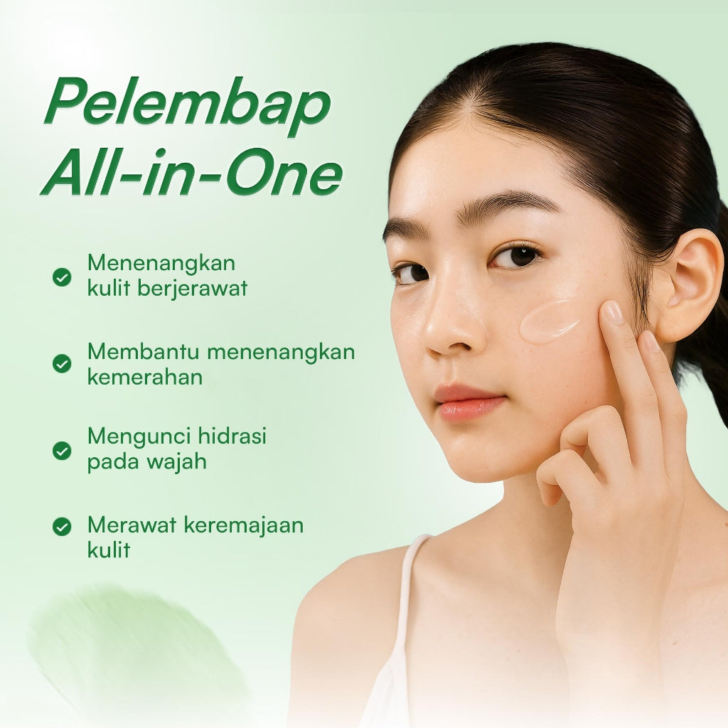Glowsophy Bundle 3Pcs CICA Panthenol Moisturizer Calming Redness Mugwort Gel Day and Night Skincare 30 ml