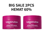 [Isi Besar Hemat]Glad2Glow Moisturizer Series100G Water Gel Niacinamide Brightening Retinol CentellaMencerahkan Pemutih Kulit Pelembab Bercahaya Krim Siang dan Malam Perawatan Kulit Ekstrak Delima Asam Lemak Asam Delima Wajah G2glow official store