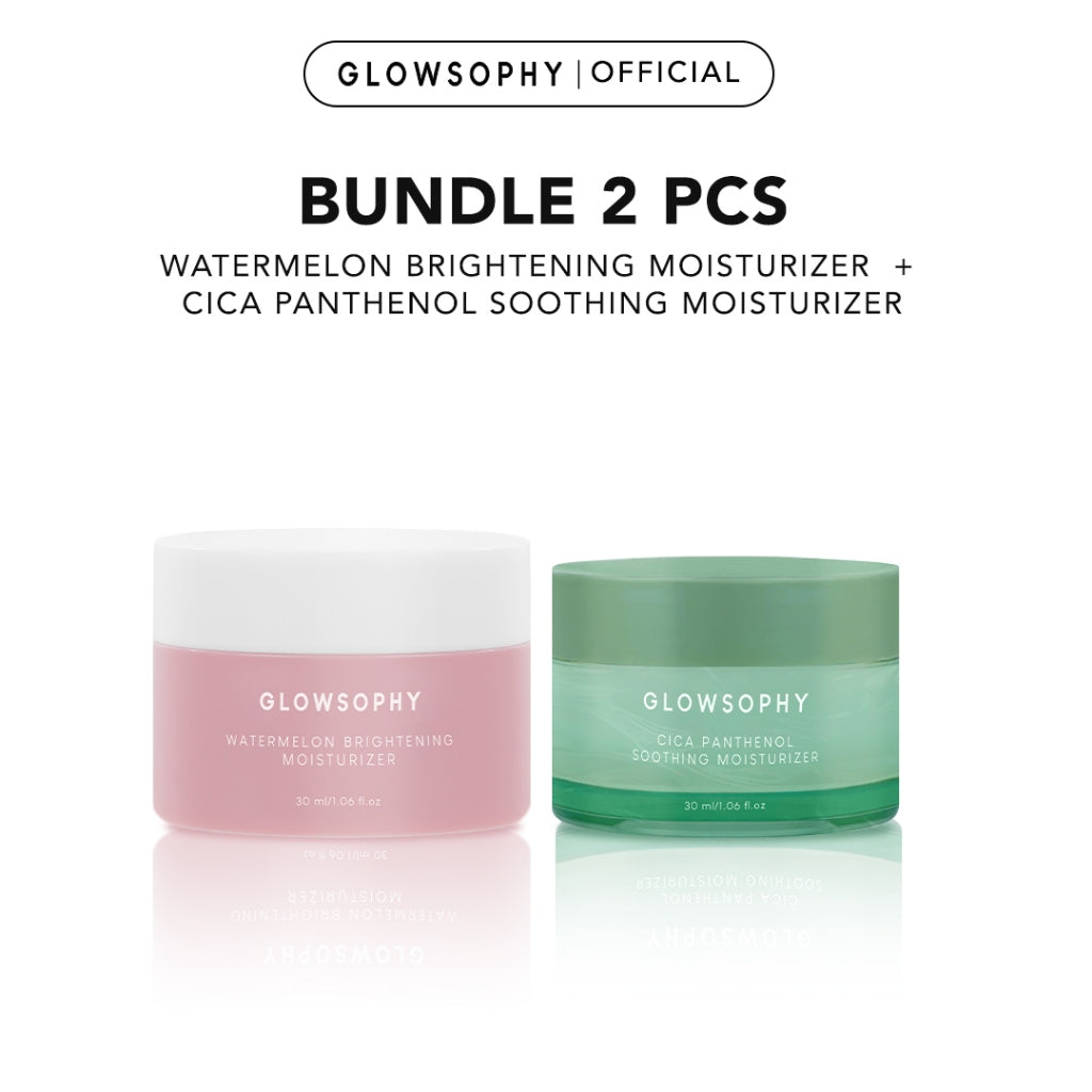 Glowsophy CICA Centella Soothing Moisturizer Gel 30ml - Pelembab Wajah Ringan Kulit Berjerawat & Sensitif untuk Membantu Menenangkan dan Meredakan Jerawat Kemerahan dengan sensasi Calming