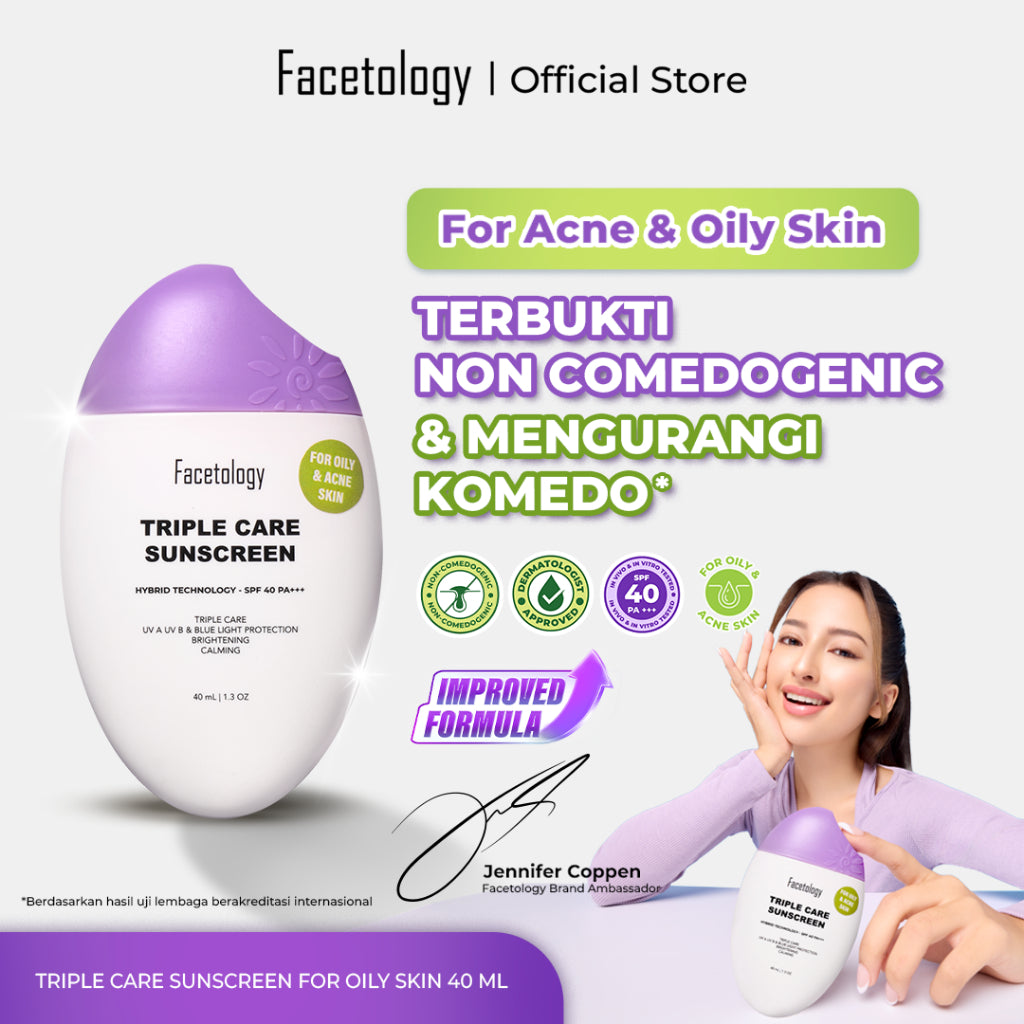 Facetology Triple Care Sunscreen / Tinted SPF50