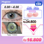 [0.00~-8.00] Magister Softlens Paket kombinasi Minus14.00mm-14.5mm Sepasang Softlens Free case