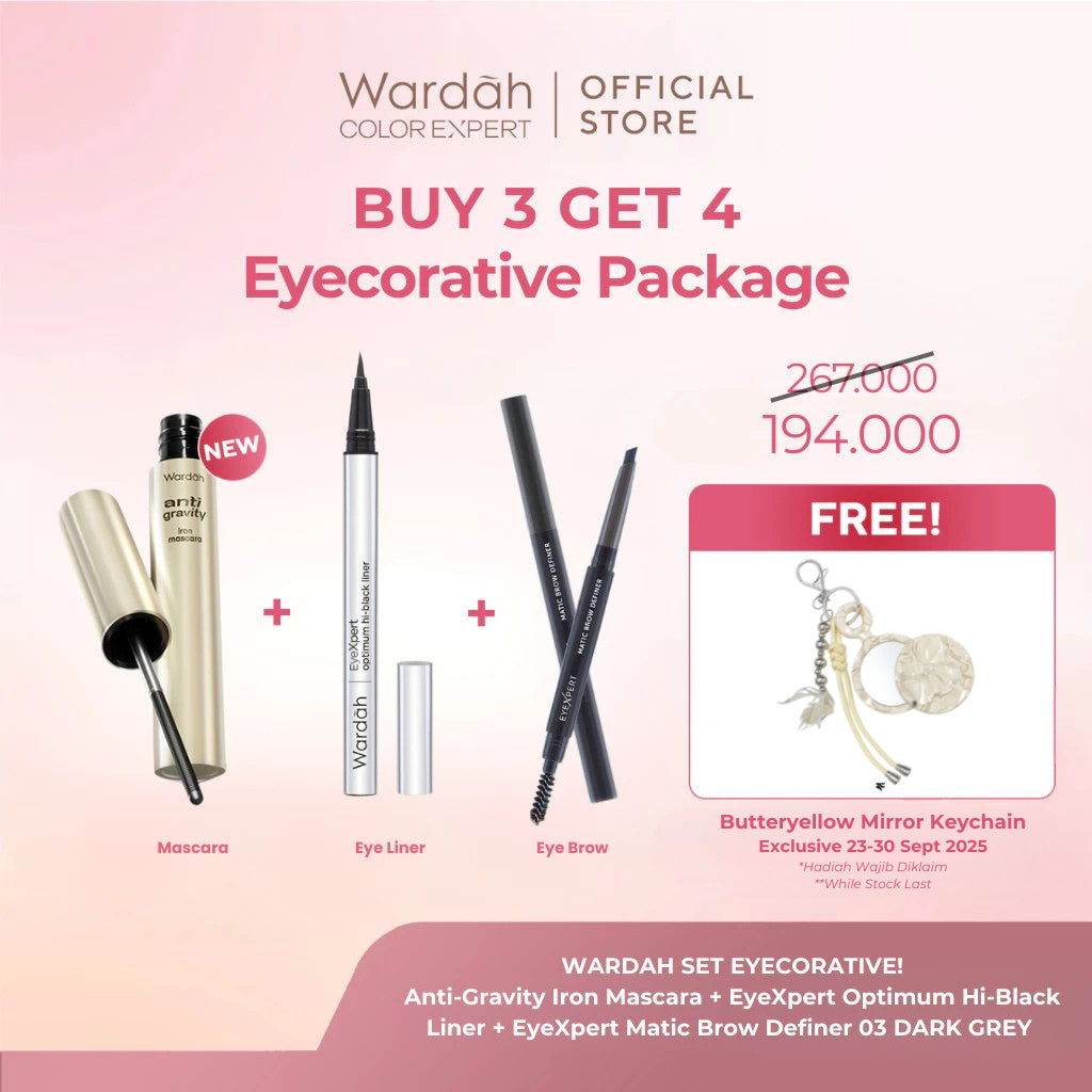 [MASCARA WEDDING SASHFIR] NEW! WARDAH Mascara - Hi-Impact Volumizer Mascara, Anti-Gravity Iron Mascara, Wardah Zero Trace Mascara Remover - Bulu Mata Lentik Tebal Panjang Natural, Maskara Ringan Tahan Lama 24 Jam Smudgeproof, Waterproof, No Clumpy -Makeup
