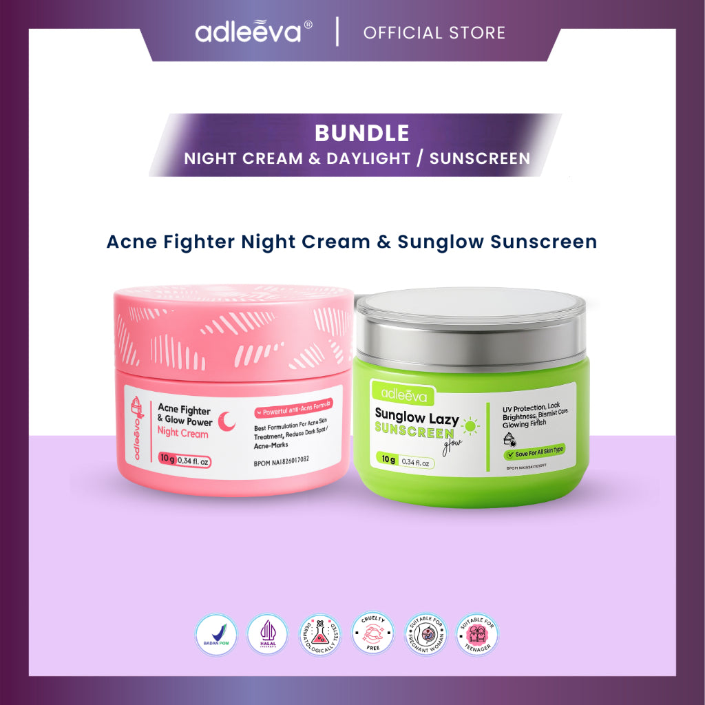 ADLEEVA - (BUNDLE KIT) Night Cream & Daylight Cream / Sunglow Sunscreen