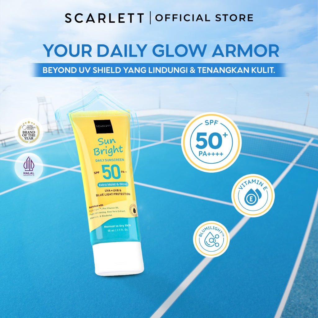 SCARLETT Face Care Satuan ( Facial Wash, Toner, Serum, Moisturizer, Face Mist, Peeling gel, Sunscreen, Face Mask ) - Brightly Ever After / Acne / Age Delay Mencerahkan , Menghilangkan Jerawat , Mencegah Penuaan Dini