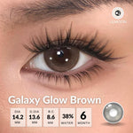 [Fuji Favorite] Lilmoon Softlens Galaxy Glow Brown – Softlens Minus 0 s/d -8.50, Warna Natural Jepang