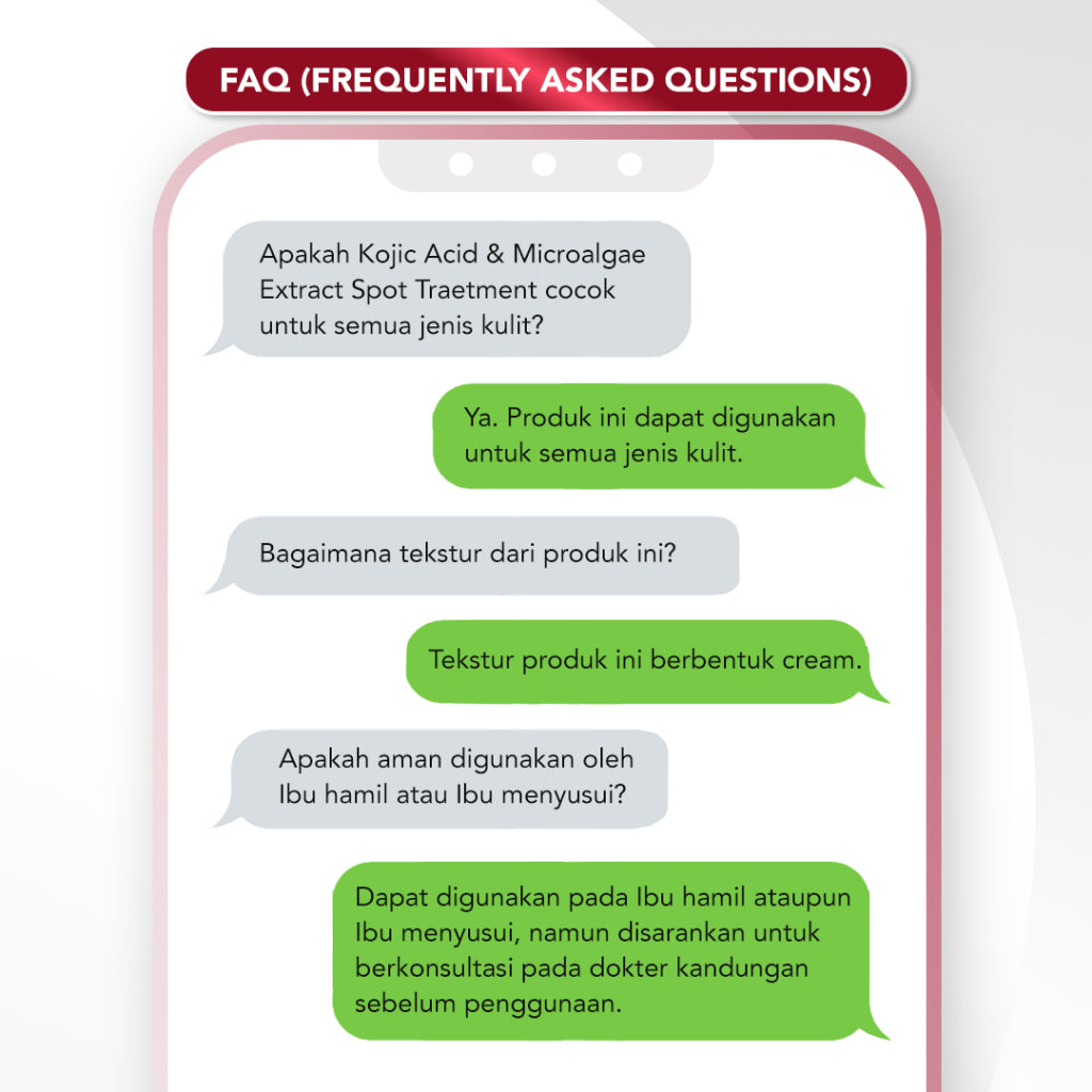 ERHA Age Corrector Kojic Acid & Microalgae Extract Spot Treatment 15g - Krim Untuk Flek Hitam | Dark Spot | Hiperpigmentasi | Bintik Hitam | Bekas Jerawat | Noda Hitam | Ratakan Warna Kulit