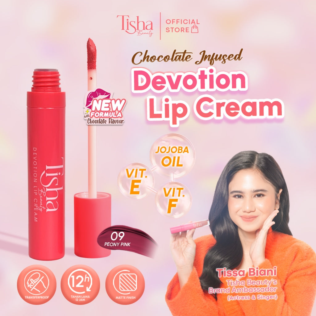 Tisha Beauty (Tissa Biani pick BUNDLE - Cushion White Ivory 00, Devotion Lip Cream 09 Peony Pink & Sparkle Clean Micellar Water)