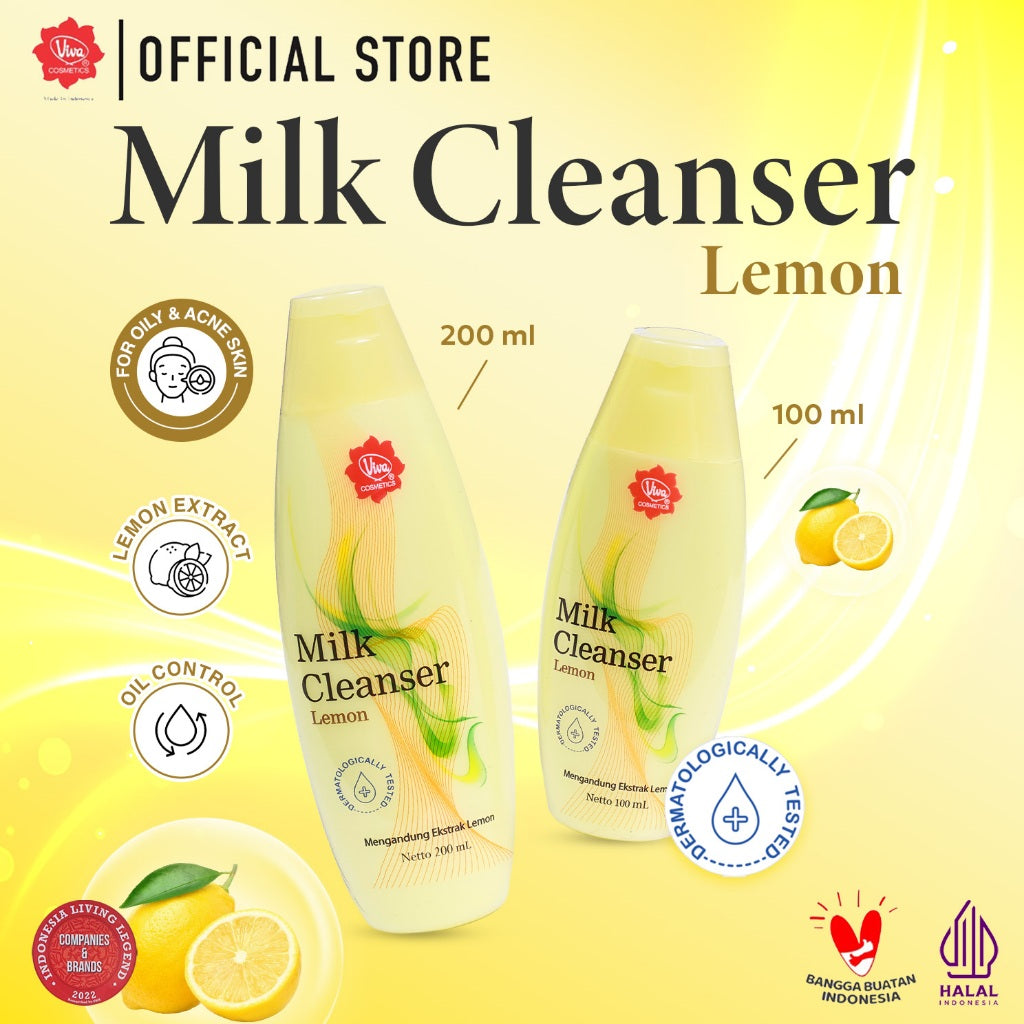 Viva Milk Cleanser Lemon (100 ml & 200 ml)