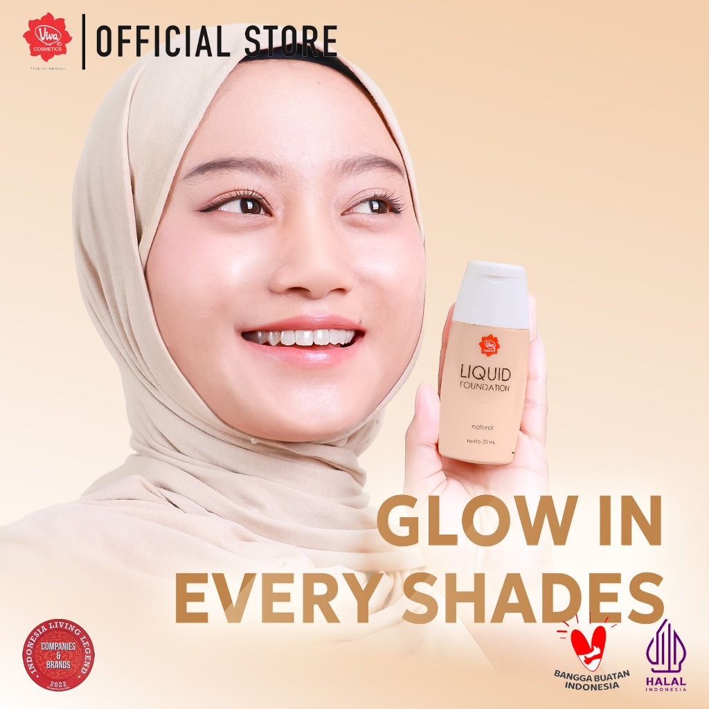 Viva Liquid Foundation 30 ml (Tersedia 5 Varian Warna)