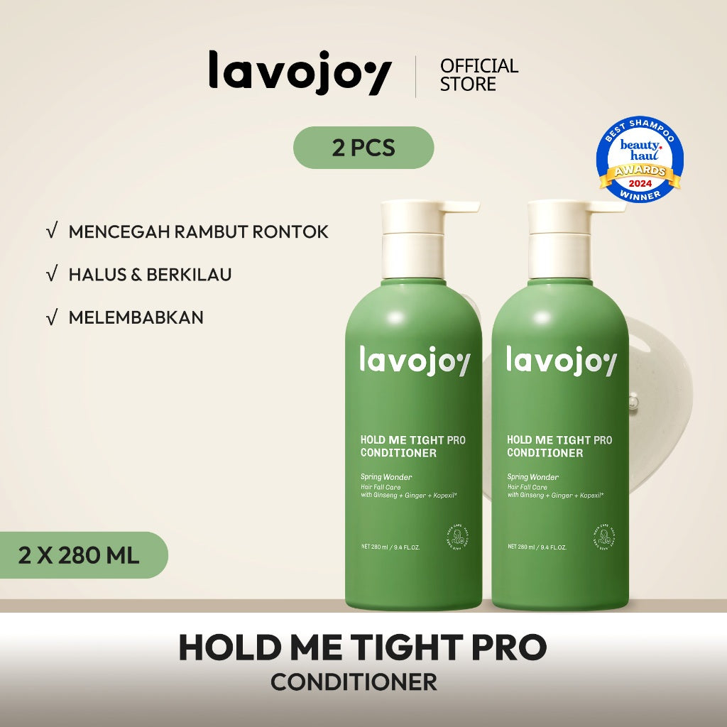 Lavojoy Hold Me Tight Pro Conditioner Spring Wonder | Hair Conditioner | Kondisioner Rambut | Perawatan Rambut Rontok | Mempercepat Pertumbuhan Rambut | Memperkuat Akar | Menutrisi Rambut | Conditioner Ginseng