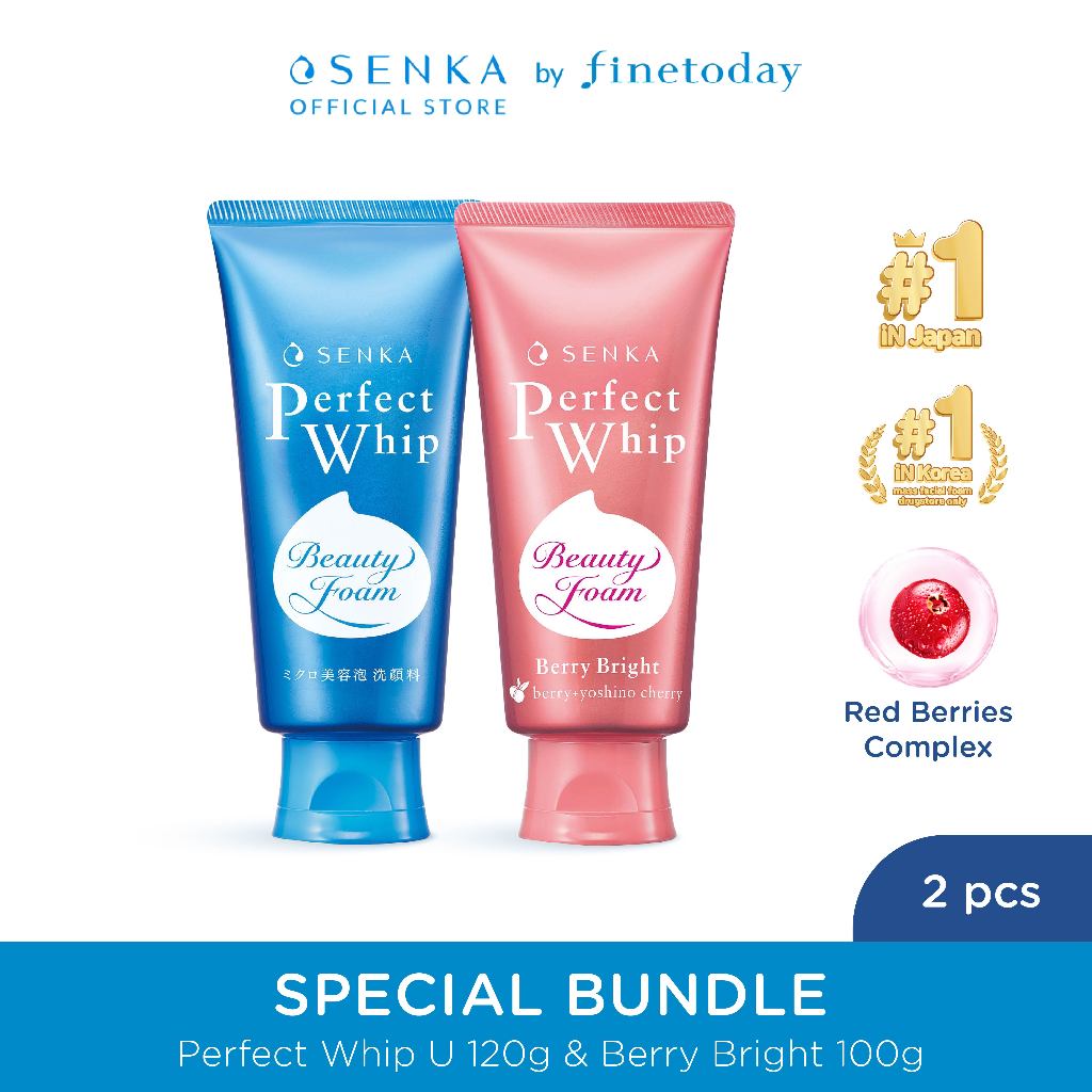 [Special Bundle] Senka Perfect Whip U 120gr & Berry Bright 100gr