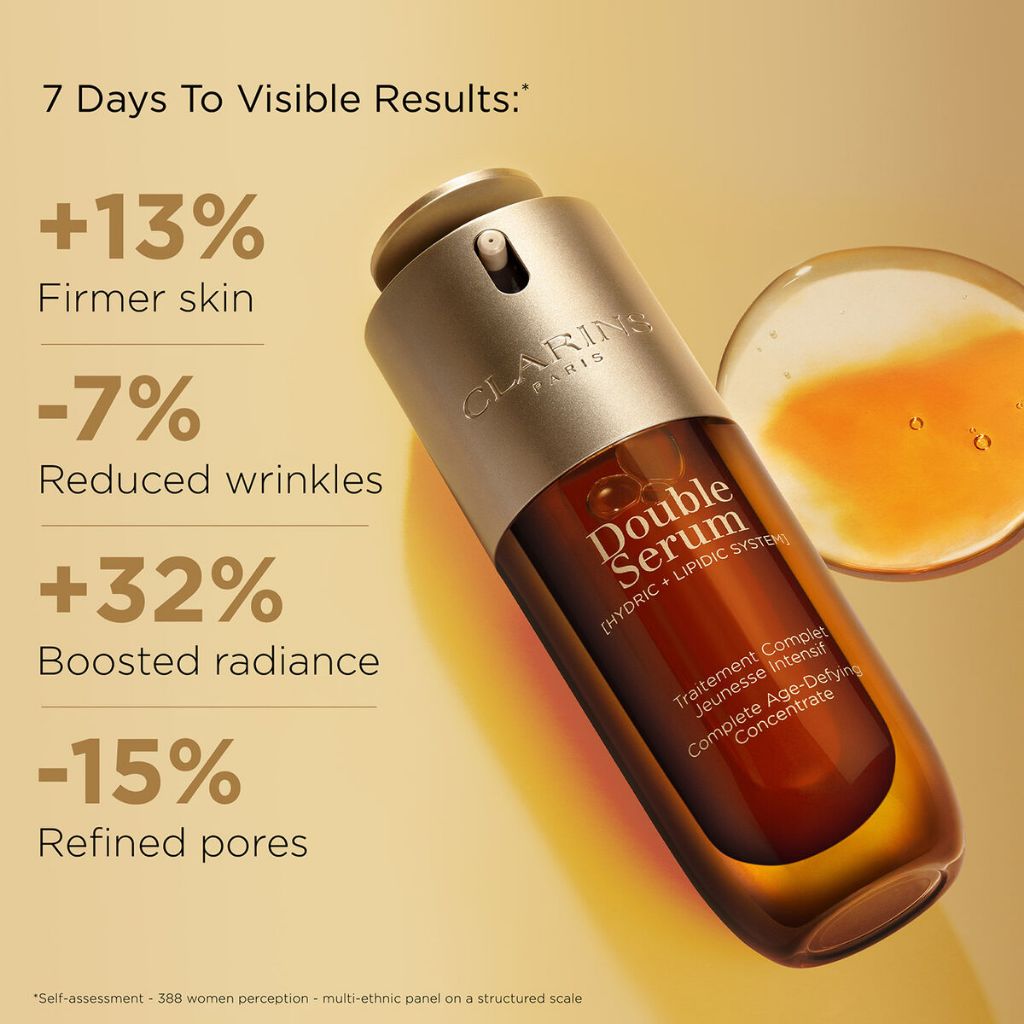 CLARINS New Double Serum - Anti Aging Face Serum/ Anti Kerutan , Wajah Glowing , Kenyal