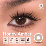 [Fuji Favorite] [New Arrival] Lilmoon Softlens Kualitas Jepang softlens minus (0 sd -8.50) Honey Amber Lensa minus/natural contact softlens/softlens warna/Lensa kontak