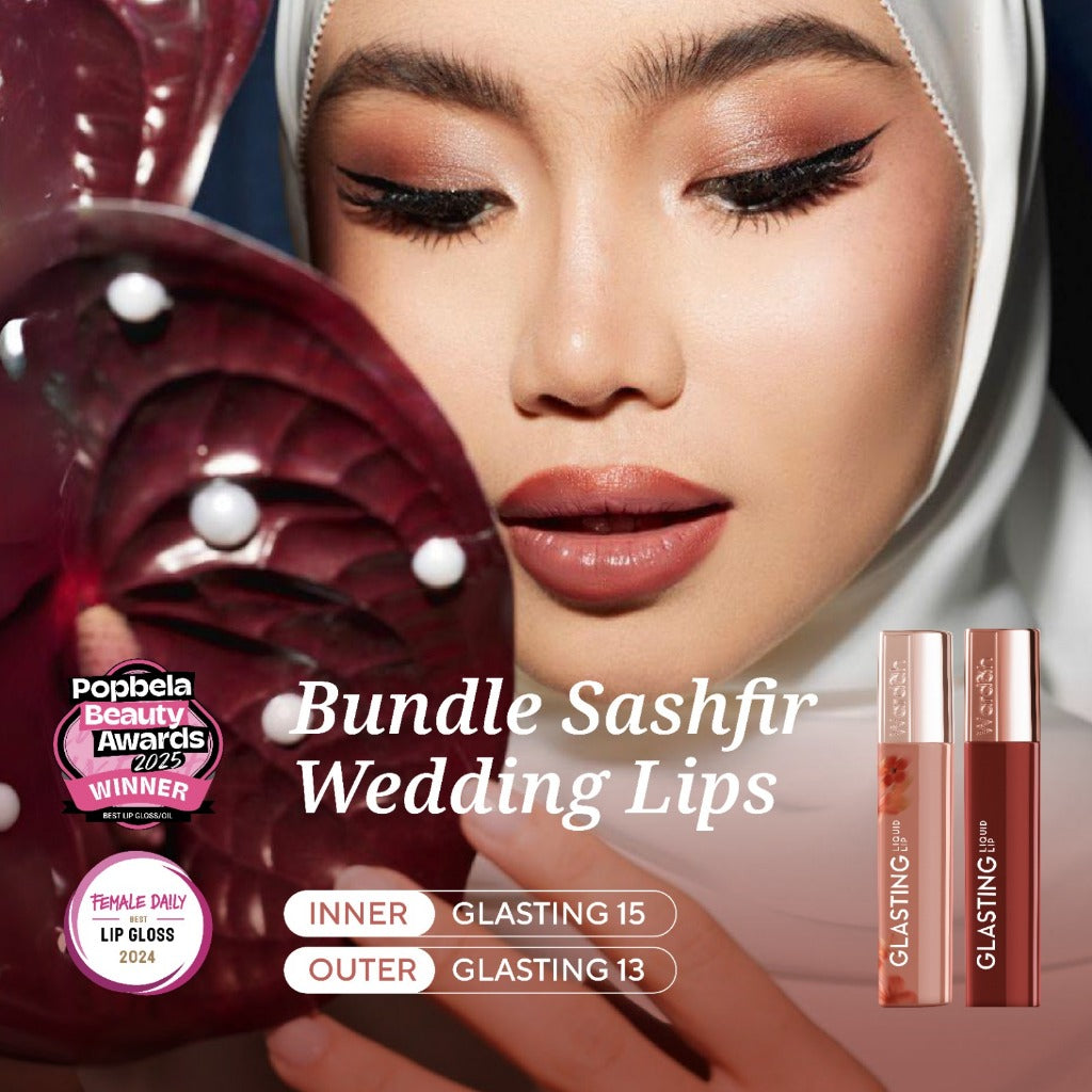 BEST SELLING! WARDAH Glasting Liquid Lip PINK POWER Lip Stain Lipgloss Lipstik Liptint Lip Matte Lipstick Lipcream Cleopatra Look Lip Cream Glossy Lip Longlasting Waterproof Tahan Lama Glaze Lip Makeup Two Tone Lip