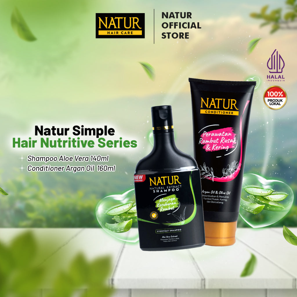 Natur Simple Hair Nutritive Treatment - Paket Rambut Lebih Tebal