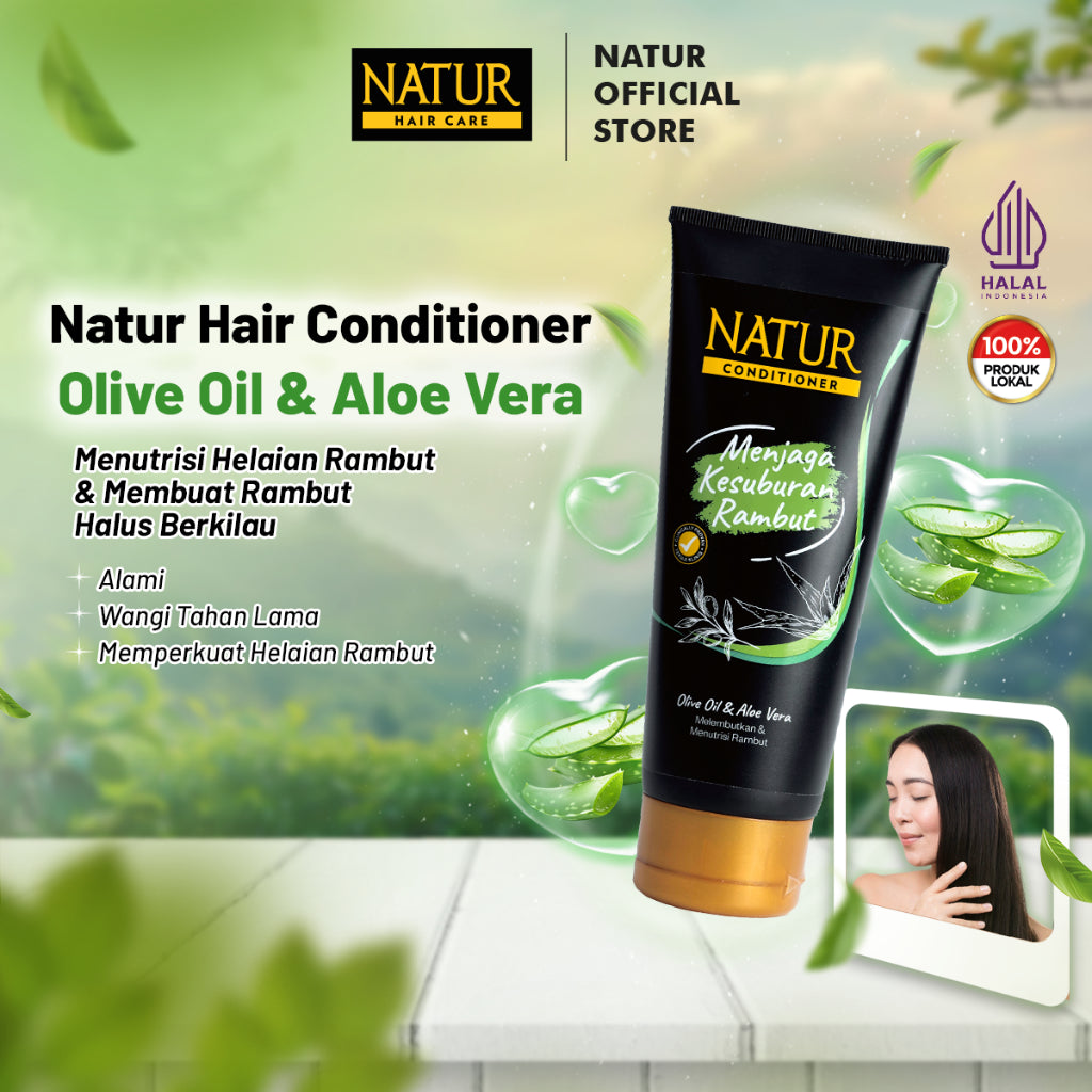 Natur Conditioner Aloevera 165 ml - Kondisioner Kesuburan Rambut