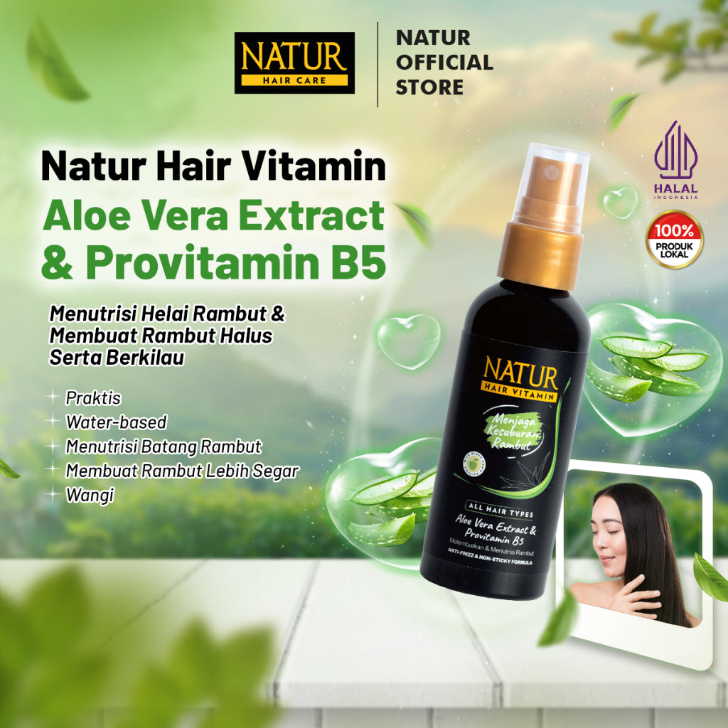Natur Hair Vitamin Aloevera 80 ml - Vitamin Menebalkan Rambut