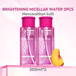 [NEW LUNCH] Glad2Glow Brightening Micellar Water 300ml Untuk Semua Kulit Lembut Cepat Menghapus Makeup & Mencerahkan kulit Penghapus Makeup Waterproof Hapus Riasan Tahan  dan Tanpa Iritasi g2glow official store