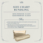 BUNDLE Sarung Bantal dan Guling Set PREMIUM Satin Silk Beauty Boost Pillowcase dan Bolster Case (Standard Size)
