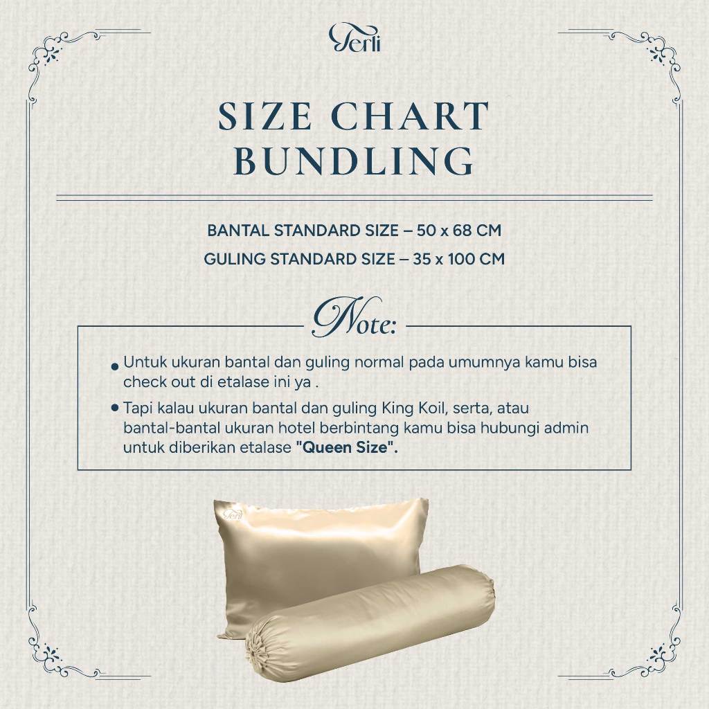BUNDLE Sarung Bantal dan Guling Set PREMIUM Satin Silk Beauty Boost Pillowcase dan Bolster Case (Standard Size)