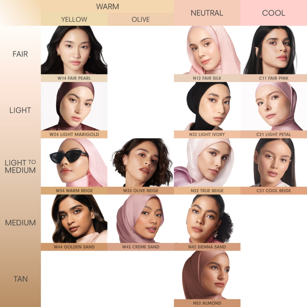 Instaperfect Skin Glow Cover Mesh Cushion High Coverage Formula Dilengkapi dengan SPF 50+ / PA++++  Tampilan Glow Up Natural- Melindungi Kulit dari Sinar UVA dan UVB- Make Up Foundation