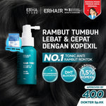 ERHAIR HairGrow Tonic with Kopexil - Tonic Keratin & Biotin Rambut Mengurangi Rontok | Menjaga Kesehatan Kulit Kepala dan Menguatkan Akar | Rekomendasi Ahli Dermatologi