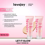 [TONE UP SHADE 02] Lavojoy Let It Glow Daily Shine Body Serum Instant Tone Up Delicate Rose with SPF 50 PA++++|Shade 02 Warm Sand|Body Serum untuk Perlindungan Sinar UV|Mencerahkan Seketika & Melembapkan Kulit dengan 3% Niacinamide + Australian Super VC