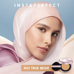 Instaperfect Skin Glow Cover Mesh Cushion High Coverage Formula Dilengkapi dengan SPF 50+ / PA++++  Tampilan Glow Up Natural- Melindungi Kulit dari Sinar UVA dan UVB- Make Up Foundation