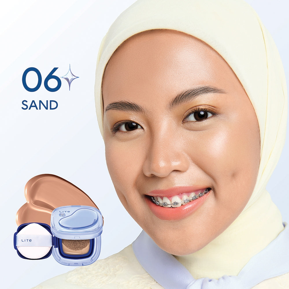 NEW LAUNCH! Wardah Lite Skin Filter Cushion 11 g - Wardah Skin Filter Cushion - Make Up Ringan Tahan 8 Jam - Flawless Coverage Powder Foundation Glad Setting BB Cream Soft Satin and Glow | Lightening | Light Plus | Light + | Lightplus Makeup