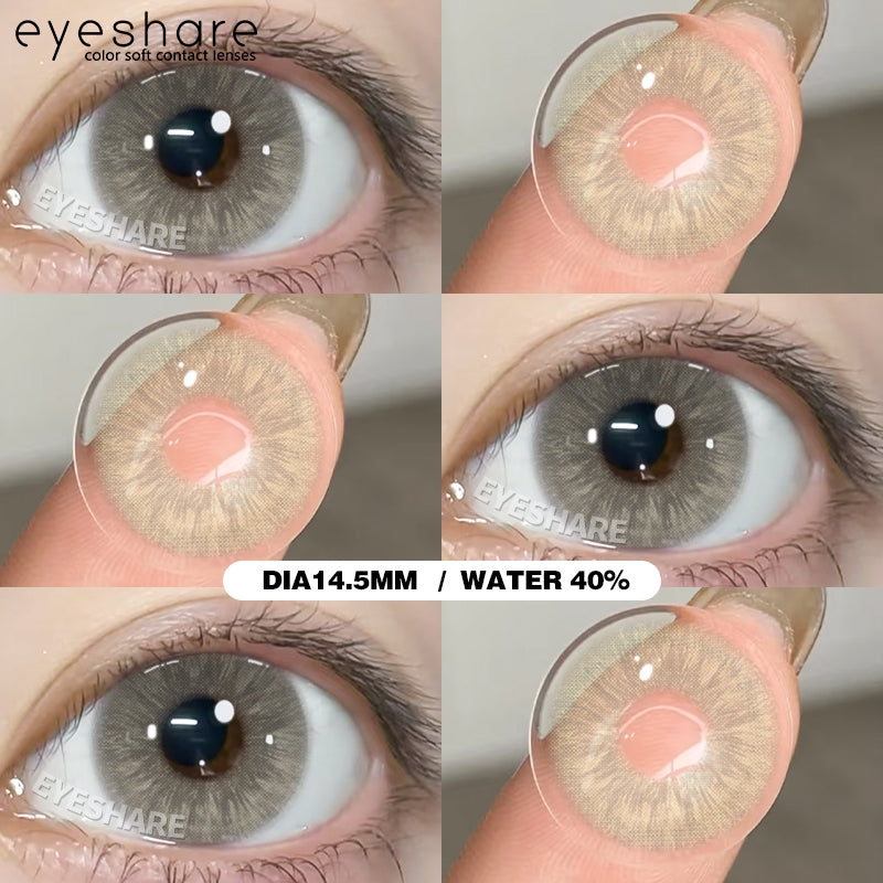 Eyeshare Softlens Seattle Brown Gray 14.5mm 1Pasang Lensa Kontak Soft Softlen